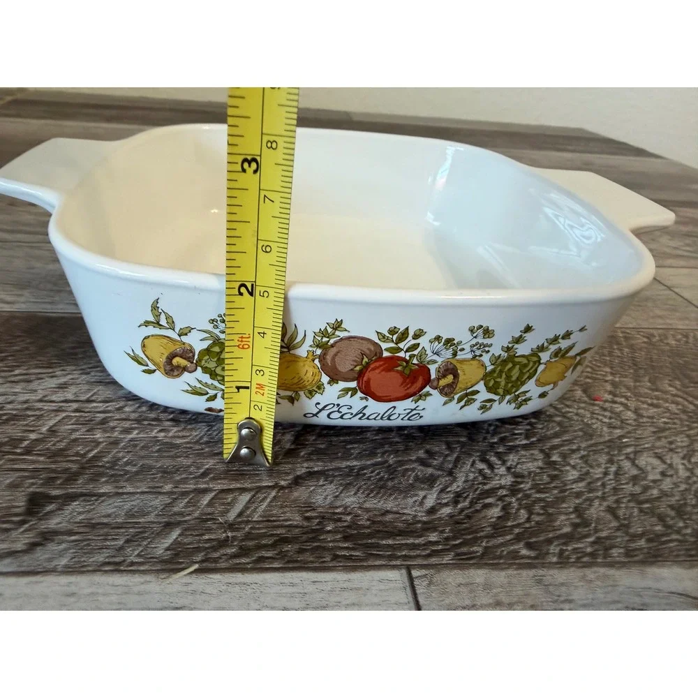 Vintage Corning Ware L'Echalote A-1-B 1 Liter Casserole Dish Vegetables No‎ Lid